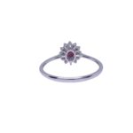 Anello  Kate rubino a e dianmanti - immagine 3