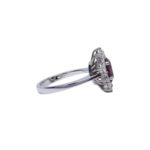 Anello rubino Thailandia e diamanti - immagine 2