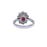 Anello rubino Thailandia e diamanti - immagine 3
