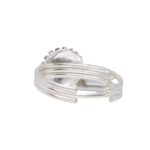 Anello bottone sardo con corallo - immagine 2