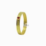 Anello fede sardo con rubino
