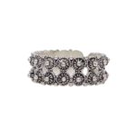 Anello fascia pallino a giorno 2 file