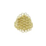 Anello nuorese con foglie
