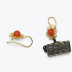 Orecchini corallo in filigrana CF004 - immagine 2