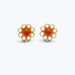 Orecchini a fiore di coralli