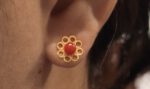 Orecchini  in filigrana con corallo (CF006) - immagine 3